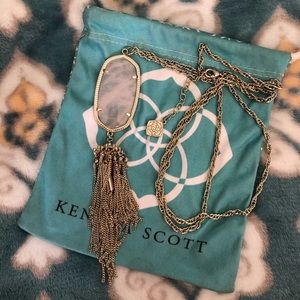 Kendra Scott Rayne Necklace in Rose Quartz